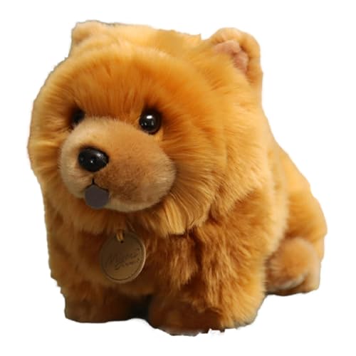 Chow Chow Plüschtier - Simulation Chow, Plüschtier Chow | 25 cm Chow Chow Plüsch Hund Plüschtier Weiches Plüschtier für Männer Frauen Familie Chow Chow Plüschtier - Simulation Chow, Plüschtier Chow | 25 cm Chow Chow Plüsch Hund Plüschtier Weiches Plüschtier für Männer Frauen Familie von Generic