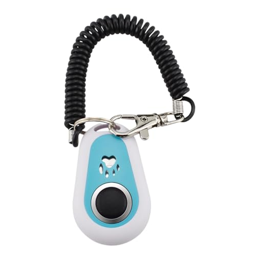 Clickers Hundetraining – Zweifarbige Clicker Haustiere mit lautem und klarem Klang, ergonomische ovale Form, einfach zu drückender Knopf | Tiertraining Werkzeug mit Handschlaufe von Generic