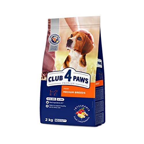 Club4Paws Hundefutter Medium Breeds, für ausgewachsene Hunde 14 kg (Huhn) von Generic