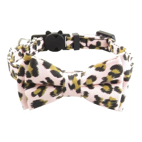 Cute Pet Partner, Haustierhalsband mit Leopardenmuster, Katzenhalsband mit Katzenhalsring Kwk349 (XL) von Generic