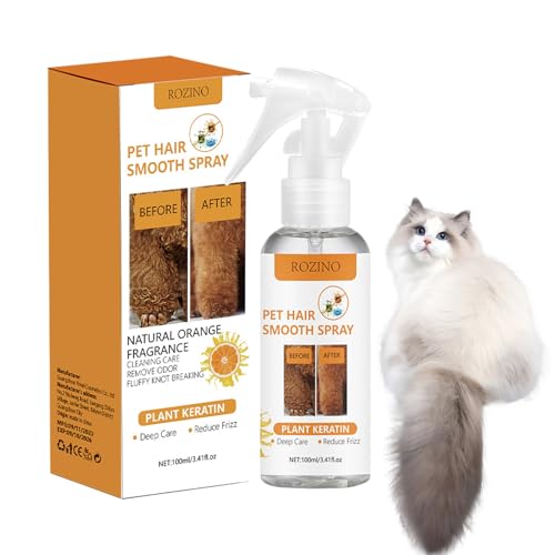 Disputales Spray ohne Spülen für Hunde und Katzen - Antistatische nach 100 ml, Pflegebehandlung für verworrene Haare | Leichter Bürsten und optimaler Glanz von Generic