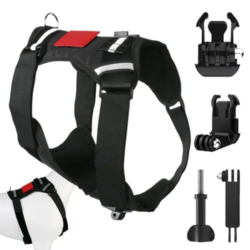 Dog Harness - Soft Padded Vest Harness | Anti Pull Dogs Vest Outdoor Supplies Chest and Back Attachment for Adventures Daily Walks Training Soft Adjustable Small Animal Accessories von Generic