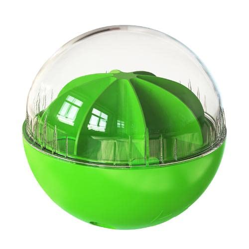 Dog Balls-Adjustable Food Dispenser Dogs Puzzle Toy Wobble Wag Talking Giggle Squeaky Undestructible Ball Puppy Chewers Dispensing Toys for Small/Medium/Large Aggressive Chewer Breed (Green) von Generic