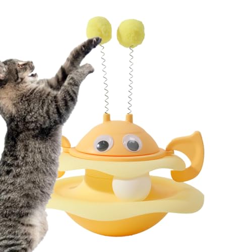 Drehbares Katzenspielzeug – Drehteller für Katzen – Trainingsspielzeug für Katzen | rotierende Spielplatte für mittelgroße und kleine Katzen Drehbares Katzenspielzeug – Drehteller für Katzen – Trainingsspielzeug für Katzen | rotierende Spielplatte für mittelgroße und kleine Katzen von Generic