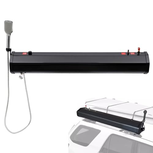 Druckwassertank für Camping Duschen Campingdusche, den Außenbereich, 4,8–7,9 Gallonen, tragbarer Dachträger – solarbetrieben für Overlanding, Haustierwäsche, Ausrüstungsreinigung, Fahrzeugau Druckwassertank für Camping Duschen Campingdusche, den Außenbereich, 4,8–7,9 Gallonen, tragbarer Dachträger – solarbetrieben für Overlanding, Haustierwäsche, Ausrüstungsreinigung, Fahrzeugau von Generic