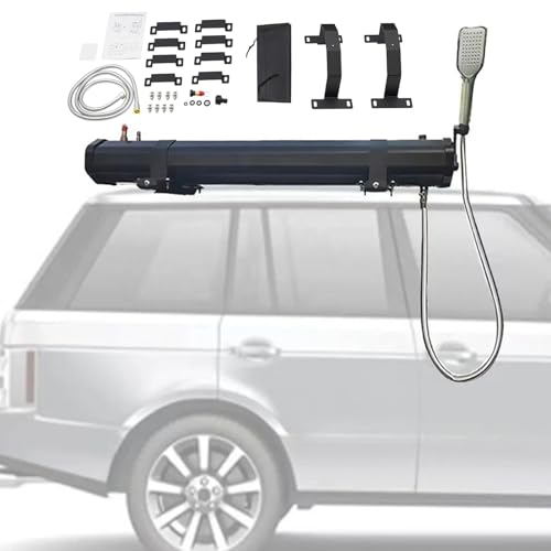 Druckwassertank für Camping Duschen Campingdusche, den Außenbereich, Solarbetriebener tragbarer Fahrzeugschlauchkopf, für LKWs, SUVs, Geländefahrzeuge Druckwassertank für Camping Duschen Campingdusche, den Außenbereich, Solarbetriebener tragbarer Fahrzeugschlauchkopf, für LKWs, SUVs, Geländefahrzeuge von Generic