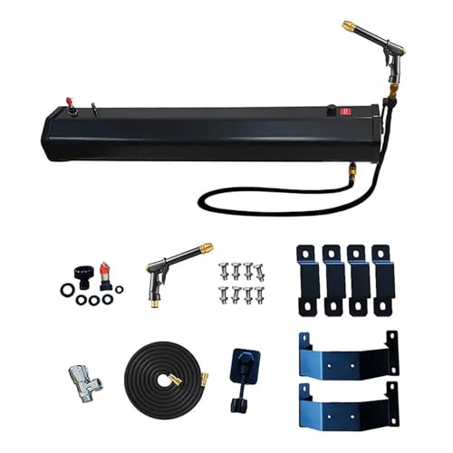 Druckwassertank für Camping Duschen Campingdusche, den Außenbereich, tragbar, solarbeheizt, für die Straße, 20 l/30 l, tragbarer Speicher für Fahrzeuge, LKWs, SUV Druckwassertank für Camping Duschen Campingdusche, den Außenbereich, tragbar, solarbeheizt, für die Straße, 20 l/30 l, tragbarer Speicher für Fahrzeuge, LKWs, SUV von Generic