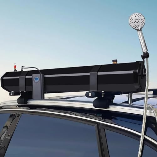Druckwassertank für Camping Duschen Campingdusche, selbstdruckbeaufschlagter Wassertank für im Freien, tragbar mit Pumpe, 18 l/20 l/30 Solardachträger zur Lagerung, Overlanding-Camping von Generic