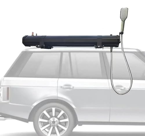 Druckwassertank für Camping Duschen Campingdusche Outdoor- 18L, 20L, 30L Tragbar für Solarauto-Aktivitäten zur Installation auf dem Dachquerträger-Gepäckträger, Plattform-Gepäckträger,18L von Generic