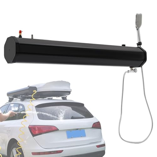Druckwassertank für Camping Duschen Campingdusche für den Außenbereich, 4,8/5,3/7,9 Gallonen | Tragbarer Dachträger für LKWs und Wohnmobile | Sonnenbeheizt, Keine Pumpe erforderlich | Inklus Druckwassertank für Camping Duschen Campingdusche für den Außenbereich, 4,8/5,3/7,9 Gallonen | Tragbarer Dachträger für LKWs und Wohnmobile | Sonnenbeheizt, Keine Pumpe erforderlich | Inklus von Generic