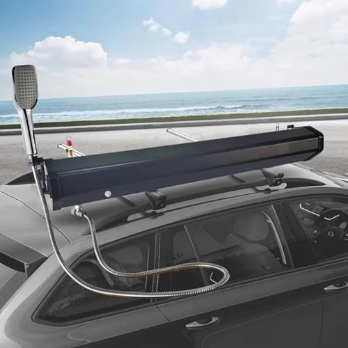 Druckwassertank für Campingdusche Campingduschen, tragbare Dachgepäckträgerdusche, Solar-Autodusche mit Duschkopf, für die Autowäsche im Freien und die Reinigung von Haustieren, 30 l/7,93 Ga Druckwassertank für Campingdusche Campingduschen, tragbare Dachgepäckträgerdusche, Solar-Autodusche mit Duschkopf, für die Autowäsche im Freien und die Reinigung von Haustieren, 30 l/7,93 Ga von Generic