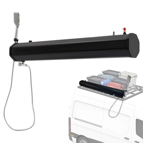 Druckwassertank für Campingdusche Solarbeheizter Dachträger mit – 1,6-Bar-Dusche, Keine Pumpe erforderlich, strapazierfähiges PVC + ABS, für Camping, Strand, Geländereinigung, 5,3 Gal/20 L Druckwassertank für Campingdusche Solarbeheizter Dachträger mit – 1,6-Bar-Dusche, Keine Pumpe erforderlich, strapazierfähiges PVC + ABS, für Camping, Strand, Geländereinigung, 5,3 Gal/20 L von Generic