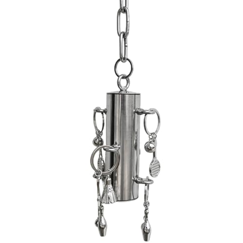 Edelstahl Glocke für Vögel, Papageienglocken - robuste Vogelkäfigspielzeug aus Edelstahl | Vogelkäfig für hängende und stachelige Spielzeuge, Sos von Generic