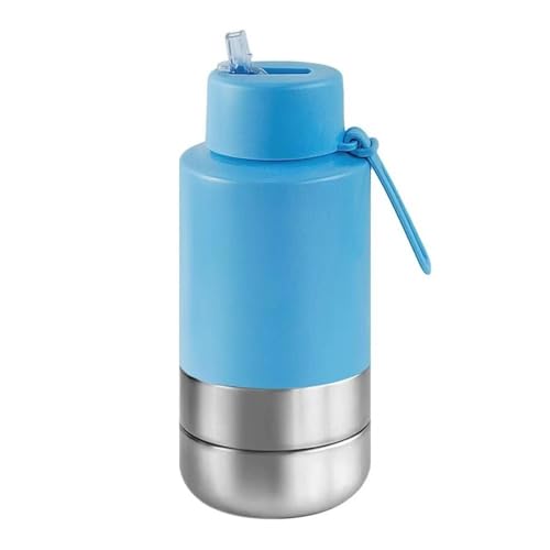 Edelstahl Hundetrinkflasche 950ml Auslaufsichere Wasserflasche für Hunde für Hunde & Katzen - Camping Reise & Outdoor Spaziergang BPA-frei(Blue) von Generic
