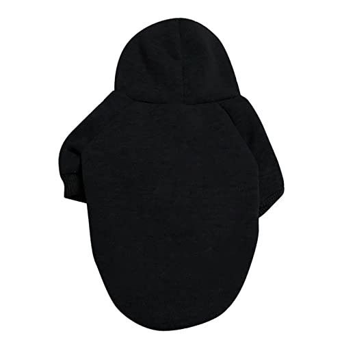 Einfarbige Hundekleidung Haustierkleidung Kleidung Pullover Frühling Herbst Winter Kleiner Mittelgroßer Hund Hundepullover Hunde Fahrradanhänger Und (Black, M) von Generic