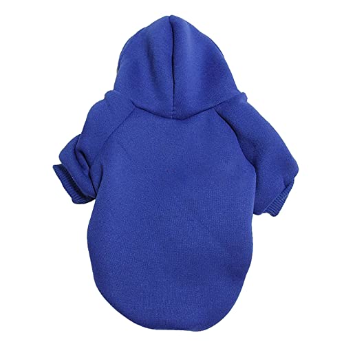 Einfarbige Hundekleidung Haustierkleidung Kleidung Pullover Frühling Herbst Winter Kleiner Mittelgroßer Hund Hundepullover Hunde Fahrradanhänger Und (Blue, 2XL) von Generic