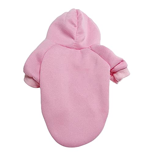 Einfarbige Hundekleidung Haustierkleidung Kleidung Pullover Frühling Herbst Winter Kleiner Mittelgroßer Hund Hundepullover Hunde Fahrradanhänger Und (Pink, 2XL) von Generic