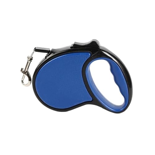 Einziehbare Hundeleine für Haustiere, 2 Farben, für zwei Hunde, verstellbares Zubehör (Single Dark Blue A0) von Generic