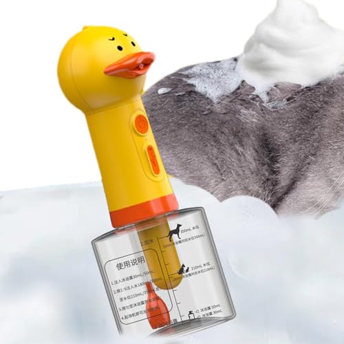 Elektrische Reinigungsschaum-Maschine für Hunde, Enten-Shampoo für Haustiere, Schaumspender für Hunde von Generic