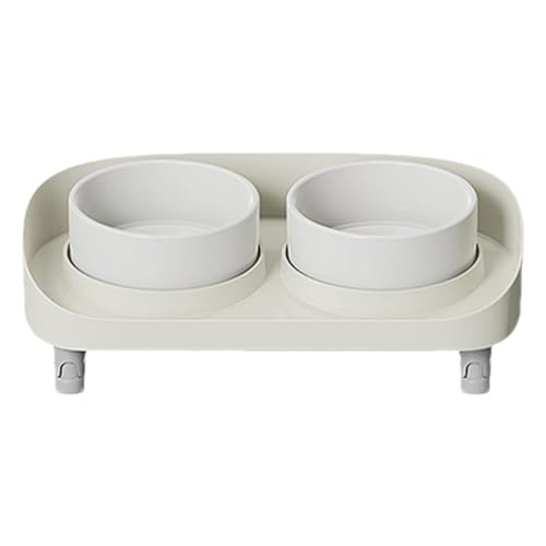 Erhöhte Katzennäpfe – geneigte, erhöhte Katzenfutterschalen | ABS erhöhtes geneigtes Kitty-Geschirr-Set | ergonomische Haustierfutter-Wassernäpfe | ergonomischer Futternapf für Haustiere, erhöhter von Generic