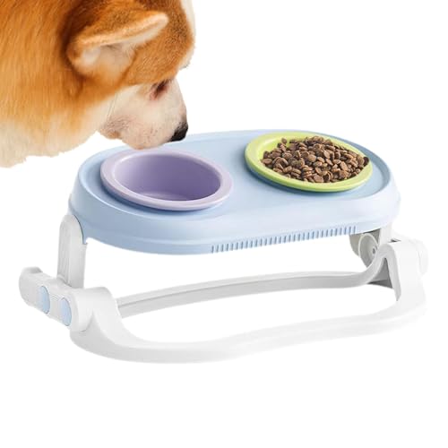 Erhöhte Katzenschale Pet Bowl - Outdoor Cat Feed Container, Hundefutter Dubble Bowl | Lagerbehälter Hundefutter Schüssel Pet Spender, Gekippte Fütterung Schalen Behandeln Feeder Kapazität Für Erhöhte Katzenschale Pet Bowl - Outdoor Cat Feed Container, Hundefutter Dubble Bowl | Lagerbehälter Hundefutter Schüssel Pet Spender, Gekippte Fütterung Schalen Behandeln Feeder Kapazität Für von Generic
