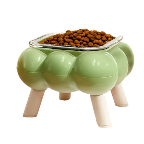 Erhöhter Futternapf für Katzen – hoher Katzennapf, Wassernapf mit hohem Bein, Anti-schwarzes , Haustier-Futterspender für den täglichen Gebrauch, Zuhause, Reisen, Wohnung, Boden, Outdoor von Generic