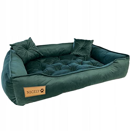 Fähigkeit Großes Bett für Hund, Katze, Bettwäsche, Velours, bequem, elegant, hypoallergen, elastisch, (Grau) von Generic