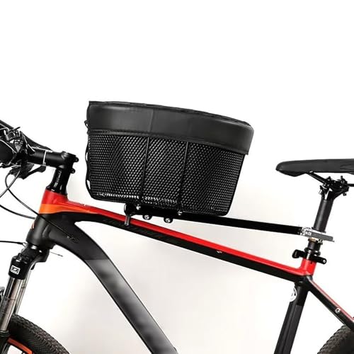 Fahrradkorb für Hunde, Hundekorb Fahrrad vorne, Fahrradkörbe für Hunde und Katzen, Hundefahrradkorb mit stabilem Rahmen, weicher Schwammpolster, bis 6 kg, 34 × 23 × 18 cm (1PC) von Generic