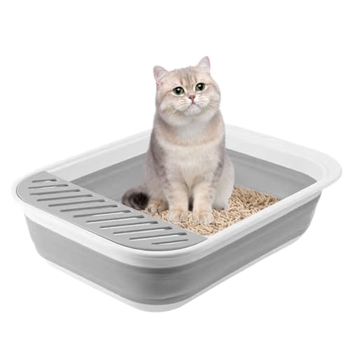 Faltbare Streu, Offene Streu, Wasserdichte Und Faltbare Offene Streuungen, Sicheres Zubehör Für Tierpedalabfälle Für Kleine Katzen Von Chis Von von Generic