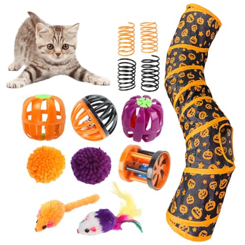 Faltbarer Katzentunnel, Katzentunnelspielzeug, Katzentunnel-Set, Katzentunnel für Halloween, verbessert die Übung und reduziert Langeweile, interaktives Spielzeug für Haustiere, E Faltbarer Katzentunnel, Katzentunnelspielzeug, Katzentunnel-Set, Katzentunnel für Halloween, verbessert die Übung und reduziert Langeweile, interaktives Spielzeug für Haustiere, E von Generic