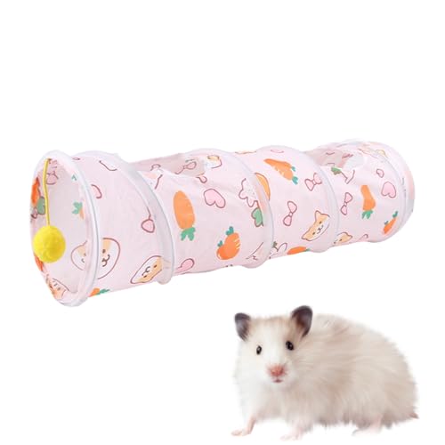 Faltbares Spielzeug Kaninchen -Tunnel Interaktives Spielzeug - Kaninchen -Tunnel, Haustiertunnel | Haustier Spielen eine Schlafpfeife mit Hamsterkaninchen von Generic