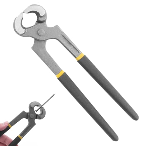 Farrier Nippers - Vanadium -Stahlschneider, mattes Finish -Werkzeug, professioneller Hufschneider | Langlebiger Nussknackerstil-Bincer für Ponys unterstützt Hufpflege, stabile Arbeit, Ranch, Farm, War von Generic