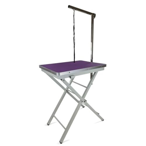 Fellpflegetisch Showtime – Ringside – Hundeausstellungstisch, Fellpflegetische für Hunde und Welpen – mit Fellpflegearm und Fellpflegeschlaufe – zusammenklappbar – violett – 60 x 45 x 82 cm Fellpflegetisch Showtime – Ringside – Hundeausstellungstisch, Fellpflegetische für Hunde und Welpen – mit Fellpflegearm und Fellpflegeschlaufe – zusammenklappbar – violett – 60 x 45 x 82 cm von Generic