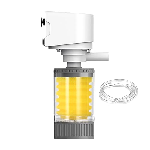 Fischfilter, starkes Sieb für Schildkrötenbecken, mehrstufiger leiser Aquariumfilter für Süßwasser Salzwasser Riffschildkröte Betta Pflanze Algenteich Fischfilter, starkes Sieb für Schildkrötenbecken, mehrstufiger leiser Aquariumfilter für Süßwasser Salzwasser Riffschildkröte Betta Pflanze Algenteich von Generic