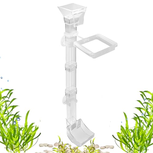 Fischfutterautomat | Aquarium Fisch Futterautomat Set - Streuvermeidung Futterröhre Zubehör Für Kampffisch Teich Haus Garten von Generic