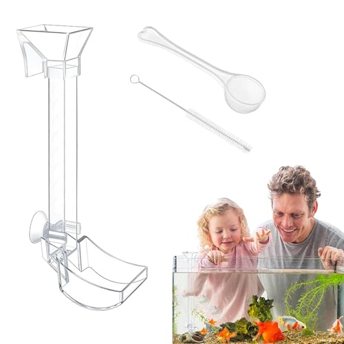 Fischfutterschlauch, transparenter Schlauch, Zubehör für Aquarien, Futterschlauch-Set mit transparenter Schale, ideal zum sauberen Füttern von und Fischen, tod geeignet Fischfutterschlauch, transparenter Schlauch, Zubehör für Aquarien, Futterschlauch-Set mit transparenter Schale, ideal zum sauberen Füttern von und Fischen, tod geeignet von Generic