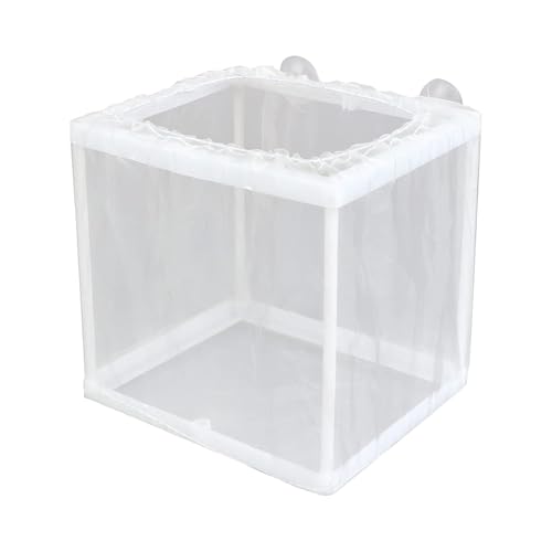Fischtank -Zuchtbox - Mesh Breeder Inkubator, Saugnapfbecher -Netz | Aquarium Fry Isolation Box, Jugendliche Brütereibehälter für Guppys, Clownfische, Betta -Fisch -Trennungspflege von Generic