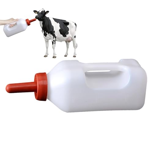 Flasche für Säugetierkuh, Ziegenziege, Ziegenflasche, Ziegenflasche, Wadenflasche, 2 l, leichte Kuhflasche, 2 l, Baby-Milk-Flasche für Waden von Generic