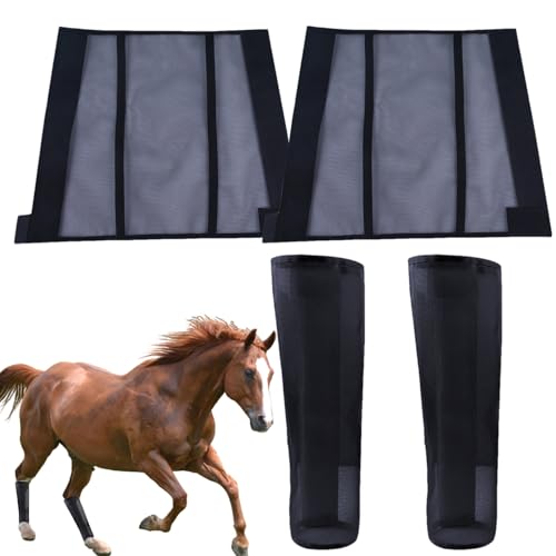 -Fliegen-Leggings - Wiederverwendbare Pferdegamaschen, Fliegenstiefel | -Fliegen-Stiefel, Fliegenstiefel für, minimiert die Ermüdung der Beine und reduziert das Stampfen von Generic