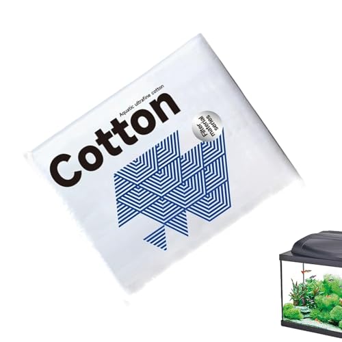 Flouss Aquarienfilter – Wasserpolierfilter, wiederverwendbarer Fischtank-Pad, Filtermedium mit hoher Dichte | langlebiger Floss waschbar mit überlegenem Schmutzfang von Generic
