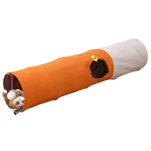 Foldable Cat Tunnel Toy – 120x25x25cm Scratch-Resistant Cat Tubes and Tunnels with Ball | Mental Enrichment Tent for Kittens, Indoor Training, Play, Living Room Activity and Exercise Equipment Foldable Cat Tunnel Toy – 120x25x25cm Scratch-Resistant Cat Tubes and Tunnels with Ball | Mental Enrichment Tent for Kittens, Indoor Training, Play, Living Room Activity and Exercise Equipment von Generic