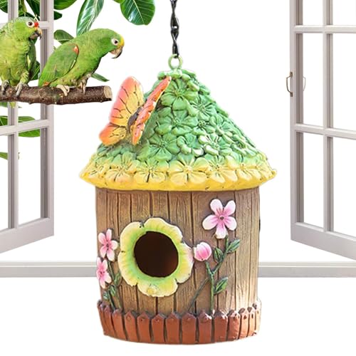 Für Vögel – Rustikales Vogelhaus für Gartenbäume, -Bereich, robuster Holzschutz für Vögel, die im Frühling nisten, natürliche Lebensräume für Finken De Für Vögel – Rustikales Vogelhaus für Gartenbäume, -Bereich, robuster Holzschutz für Vögel, die im Frühling nisten, natürliche Lebensräume für Finken De von Generic