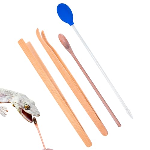 Fütterungszange für Reptilien, Reptilienfütterungspähte - Schlangenfutterklemme,Terrariumzubehör, Feederklemme mit Gummispitze für Eidechsenschildkröten Leopard Geckos Spider von Generic
