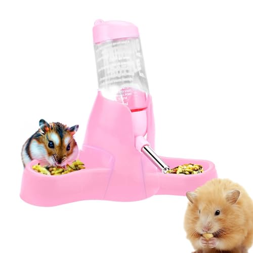 Futter- und Wasserschale für Hamster | Automatischer Hamsterspender ohne Tropfen, auslaufsicher, 80 ml für Käfig Futter- und Wasserschale für Hamster | Automatischer Hamsterspender ohne Tropfen, auslaufsicher, 80 ml für Käfig von Generic