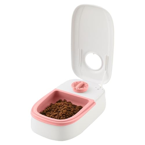 Futterspender für Hunde, mit Zeitanzeige, automatischer Futterspender für Hunde, Manggy für Katzen mit zeitgesteuertem Futter, getrennte Tiernäpfe für Trockenfutter von Generic