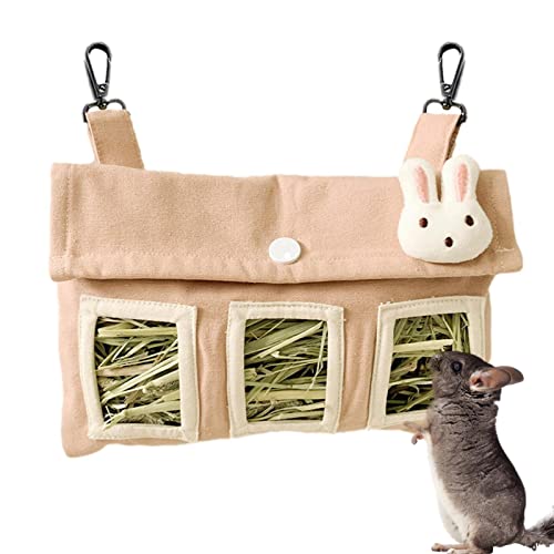 Futtertasche für Kaninchen, Heu, zum Aufhängen, niedliche Futtertasche für Kaninchen, Meerschweinchen, Hamster, Chinchilla, kleine Haustiere, 3 von Generic