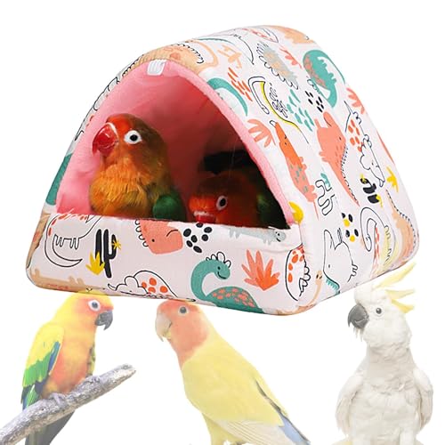 Gemütliches Papageienbett, bequemes Bett für Papageien, Heizmatte für Vögel, Plüschkissen für Papageien, Agapornis, Wellensittiche, kleine und mittelgroße Vögel von Generic