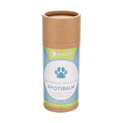 AniCanis Pfotibalm Pfotenpflege-Stick - Pfoten & Ballen Pflegebalsam für Hunde & Katzen mit Bio-Wachs & Bio Ölen - 65g AniCanis Pfotibalm Pfotenpflege-Stick - Pfoten & Ballen Pflegebalsam für Hunde & Katzen mit Bio-Wachs & Bio Ölen - 65g von AniCanis