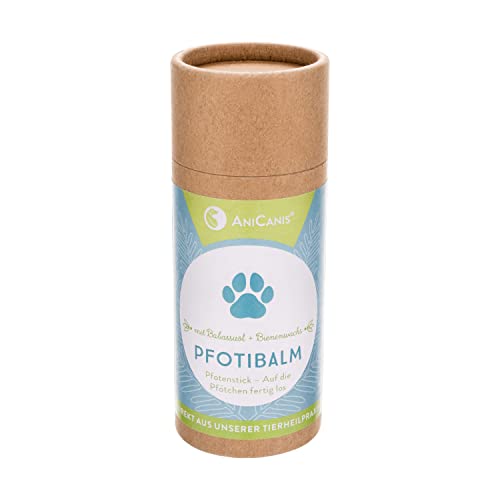 AniCanis Pfotibalm Pfotenpflege-Stick - Pfoten & Ballen Pflegebalsam für Hunde & Katzen mit Bio-Wachs & Bio Ölen - 65g von AniCanis