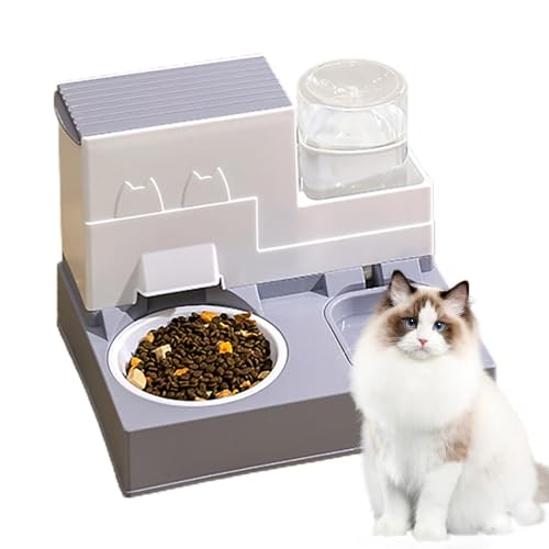 Generic Automatischer Futternapf für Katzen, 2-in-1, Futter- und Wassernapf, Set für kleine Hunde, Welpen, Katzen, Kätzchen, Kaninchen von Generic